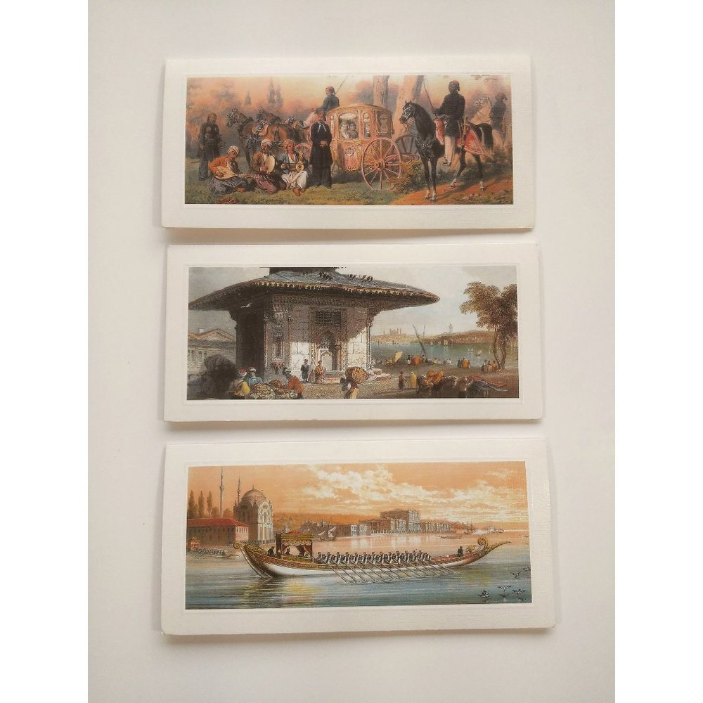 Lot of 3 Jean Brindesi Beautiful Greeting Cards  Constantinople / Istanbul RARE